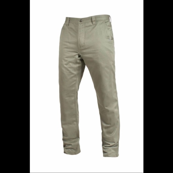 MEN'S SLIM FIT TETON TWILL PANT - OLIVE, 32-34 - Picture 1 of 5